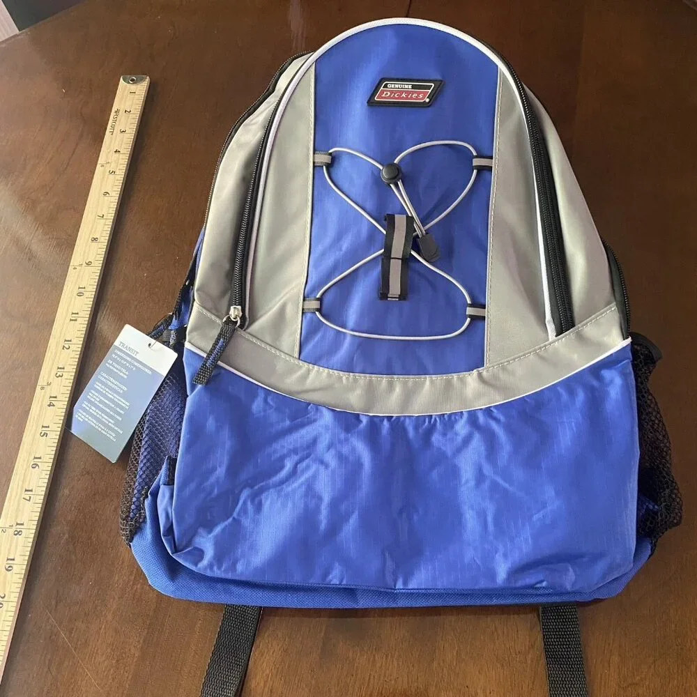 Dickies School Backpack Daypack 2 side pockets for a water bottle Ergonomic New